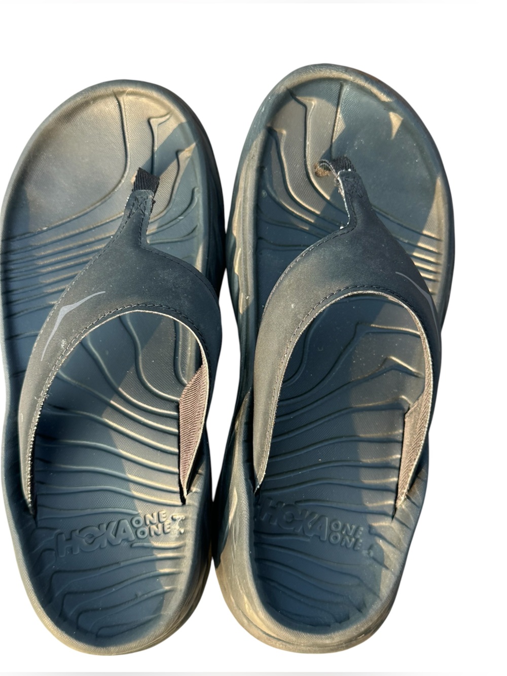 HOKA ORA Recovery Flip Black Comfort Sandals Women’s Size 9/Men’s 7 - Picture 6 of 6